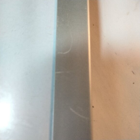 Silver Metal Picture Frame Industrial Minimalist Easel Shelf Desktop 4 x 6 - Picture 5 of 5